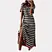 Striped long dress